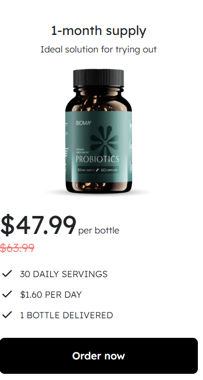 bioma 1st pricing
